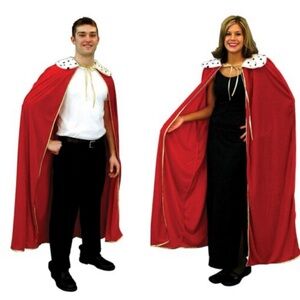 Beistle Red Adult King/Queen Robe Halloween Costume - Unisex